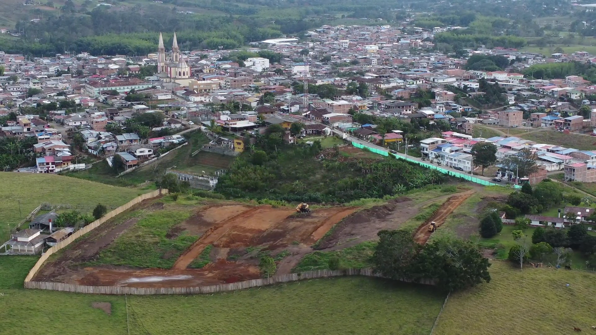 Vista aérea de Restrepo, Valle del Cauca